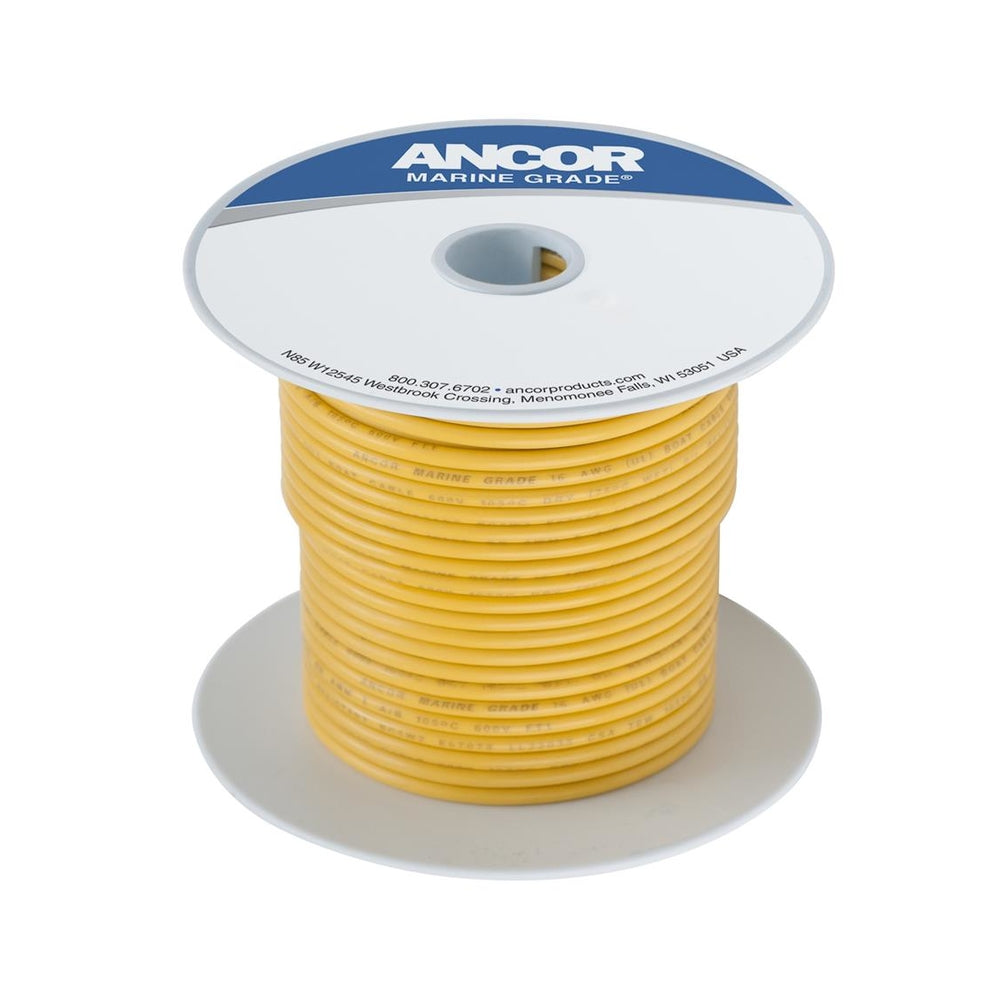 ANCOR 105010 100ft 14 AWG Yellow Tinned Copper Wire Image 1