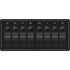 Blue Sea Systems 8371 Water Resistant Panel 8 Position Black Horizontal Mount Image 1