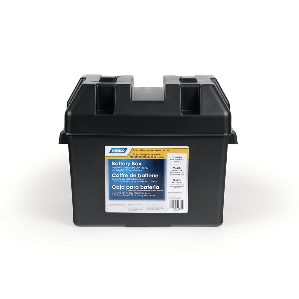 Camco Marine 55362 Battery Box - Standard Size Image 1