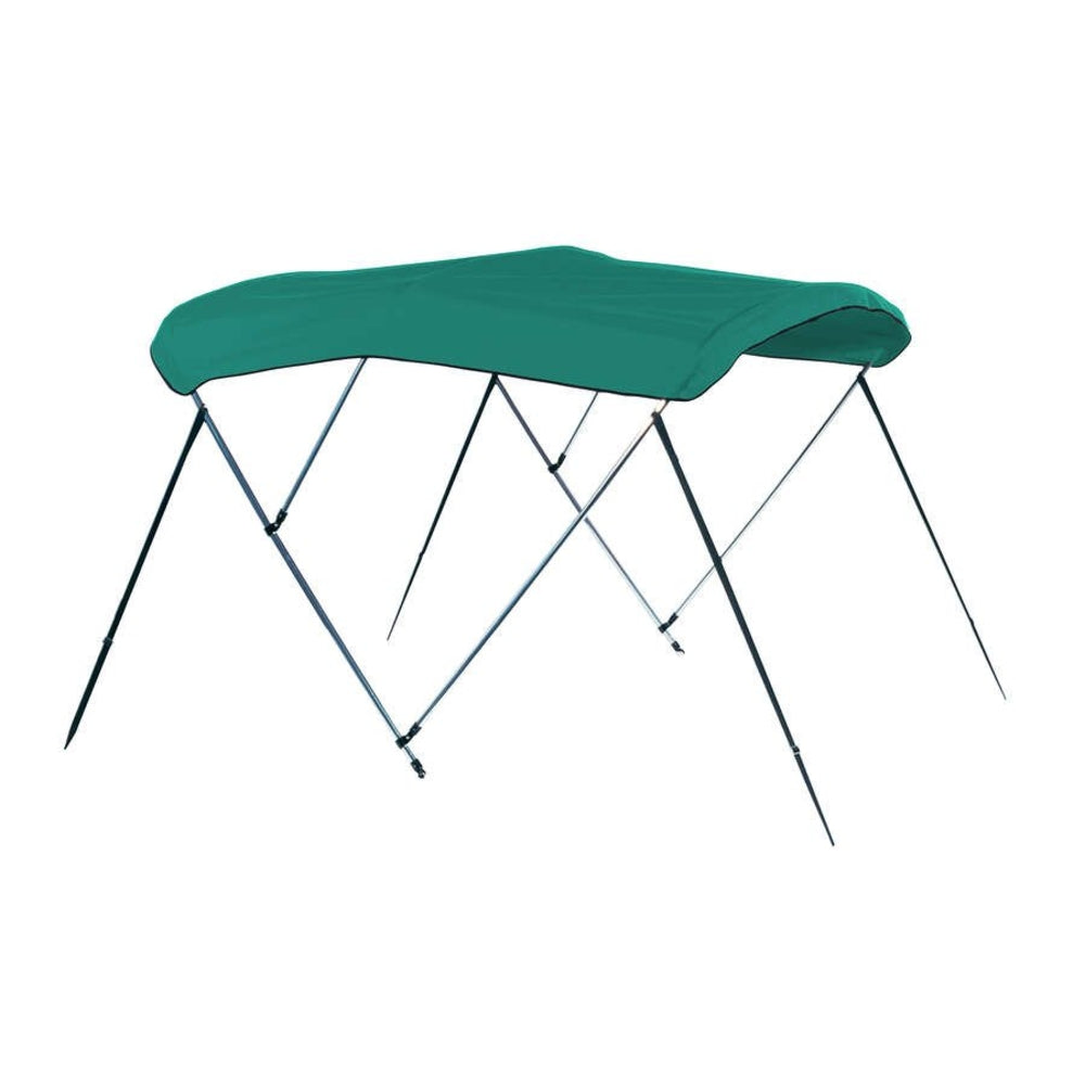 Carver A 8SQ 4893UB-3 Pontoon Boat Top - 4 Bow Square Tube, 48" Height, 72" Length, Persian Green, Sunbrella Acrylic, Storage Boot Image 1