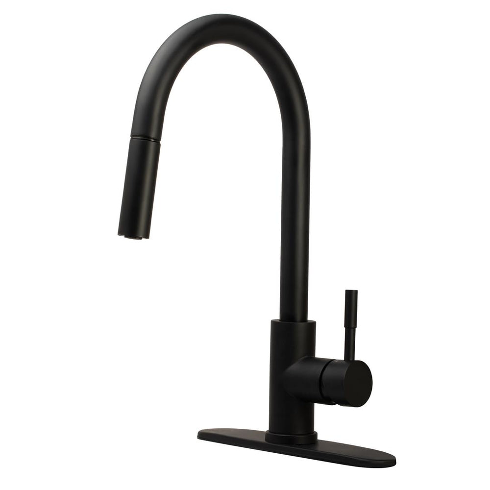 Dura Faucet DF-MK530SLK-MB Streamline Pull-Down RV Kitchen Faucet Image 1