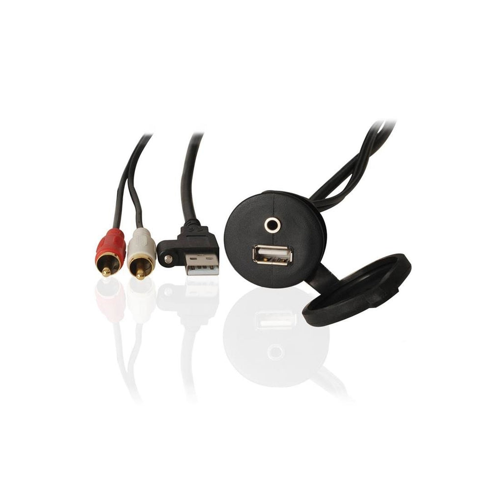 Fusion Electronics 010-12381-00 Ms-Cbusb35 Panel Mount 3.5Mm And Usb Au-In Jack Image 1