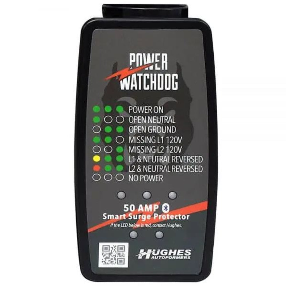 Hughes Pwd50 50A RV Surge Protector with Bluetooth Monitoring Image 1