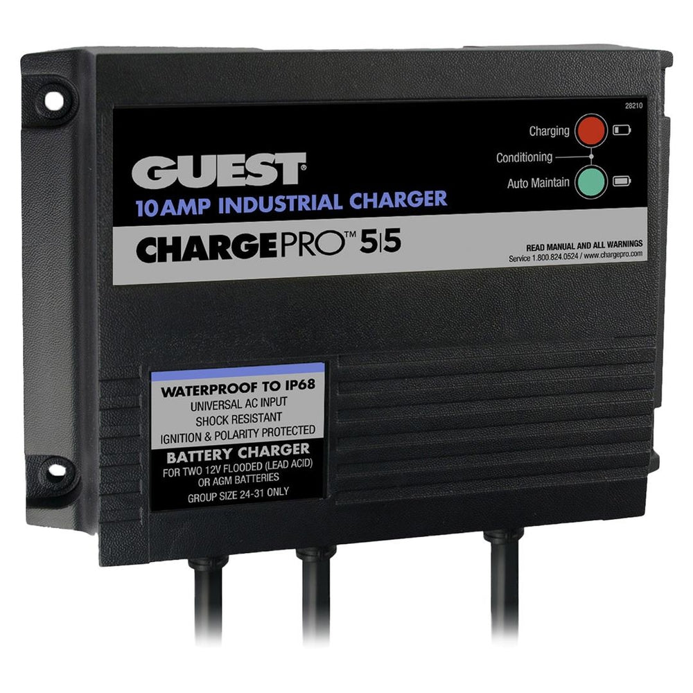 Marinco 28210 10A On-Board Battery Charger 12/24V 2 Banks Image 1