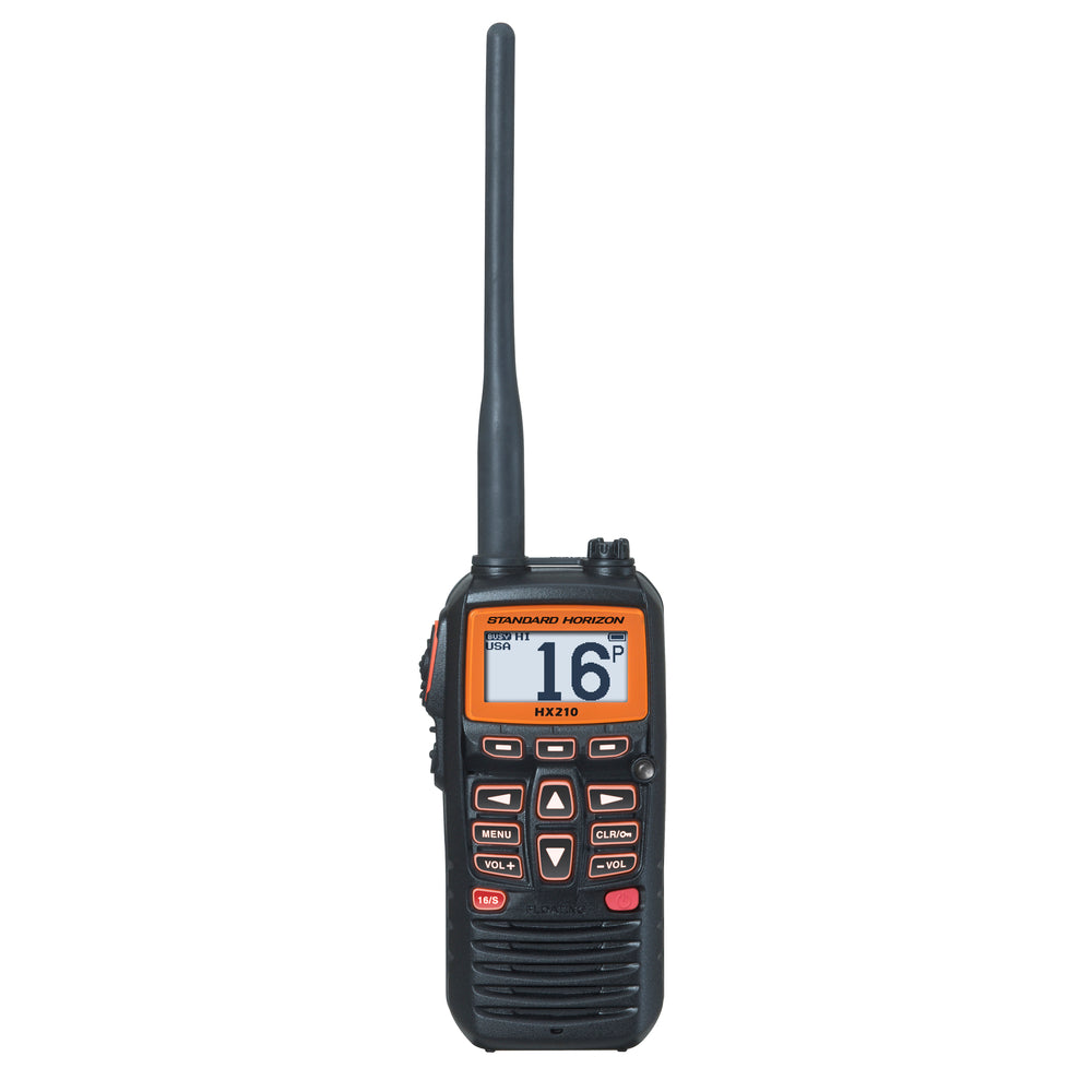 Standard Horizon Hx210 6W Floating Handheld Marine Vhf Transceiver Image 1