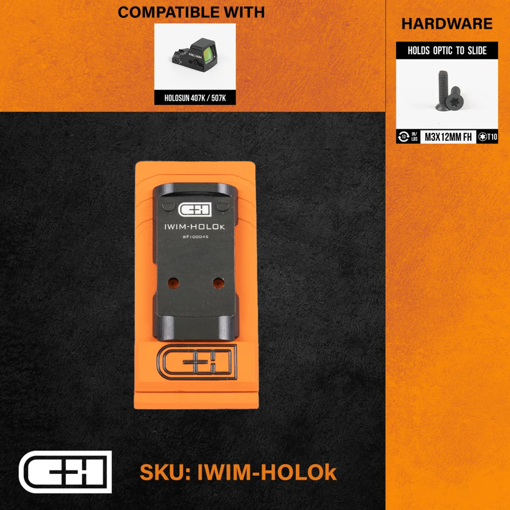 C&H Precision IWIM-HOLOK Optics Adapter Plate for IWI Masada Image 1