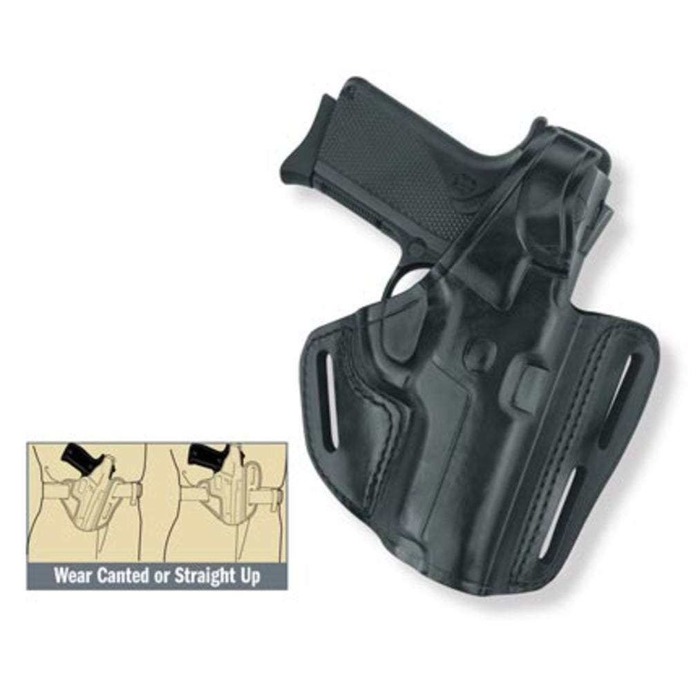 Gould and Goodrich B803-MPC Three Slot Pancake Holster for S&W M&P Compact 9MM, .40, .357 Compact - Black Image 1