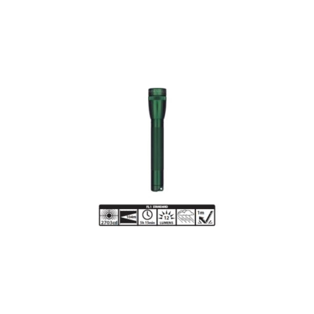 Mini Maglite M2A396 2 AA-Cell Flashlight Green Image 1