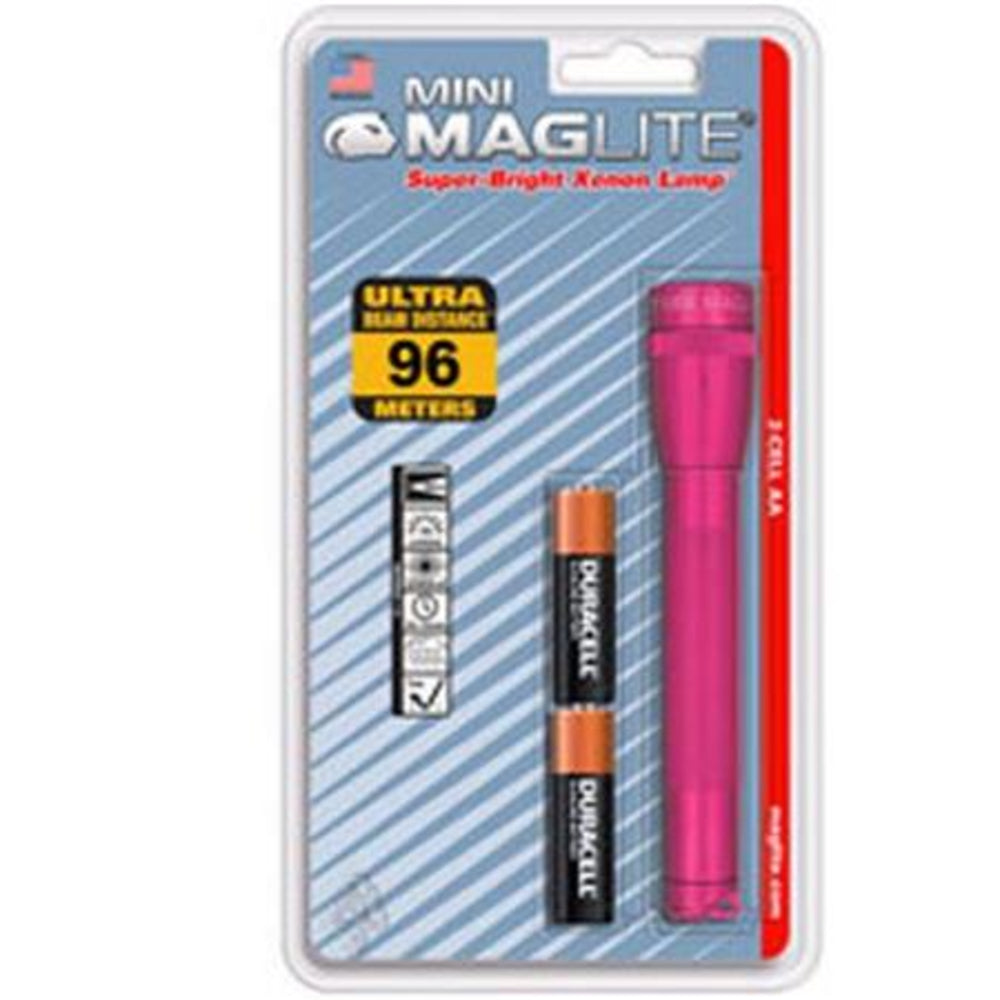 Maglite M2AKY6 Mini Mag 2AA Flashlight Pink - 14 Lumens Image 1