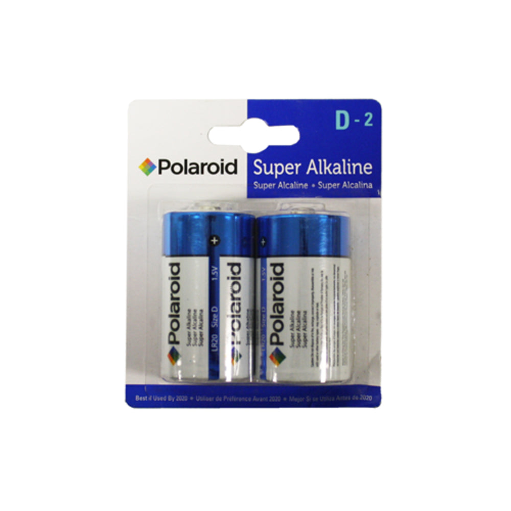 Polaroid 27084 2-Pack D Cell Batteries - Long-lasting Power Image 1