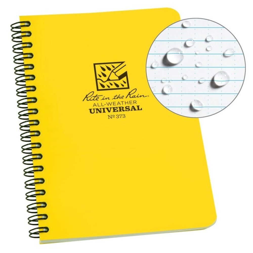Rite in the Rain 373 Polydura Side Spiral Notebook 4.625 X 7 Waterproof Cover Image 1