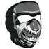 Fox Outdoors 72-637 Neoprene Thermal Face Mask Chrome Skull Image 1