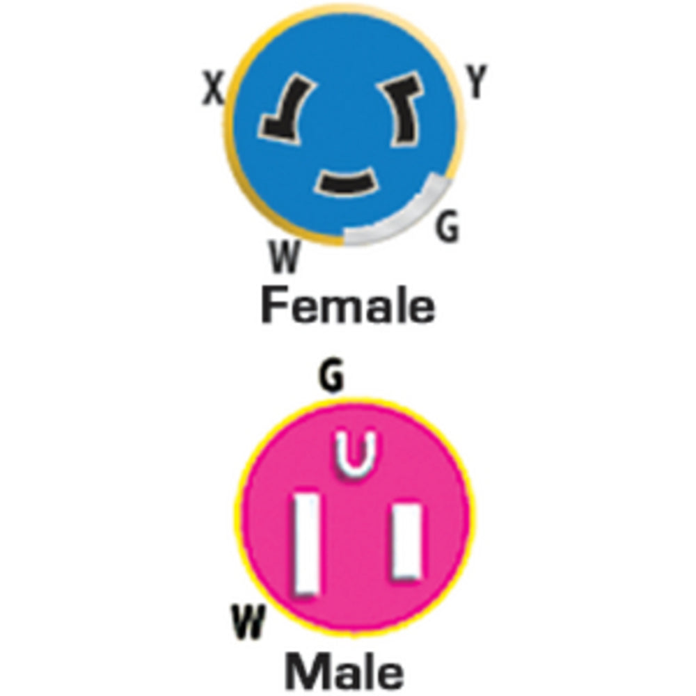 EEL SHOREPOWER&trade;STYLE STRAIGHT ADAPTERS (MARINCO/GUEST/AFI/NICRO/BEP)