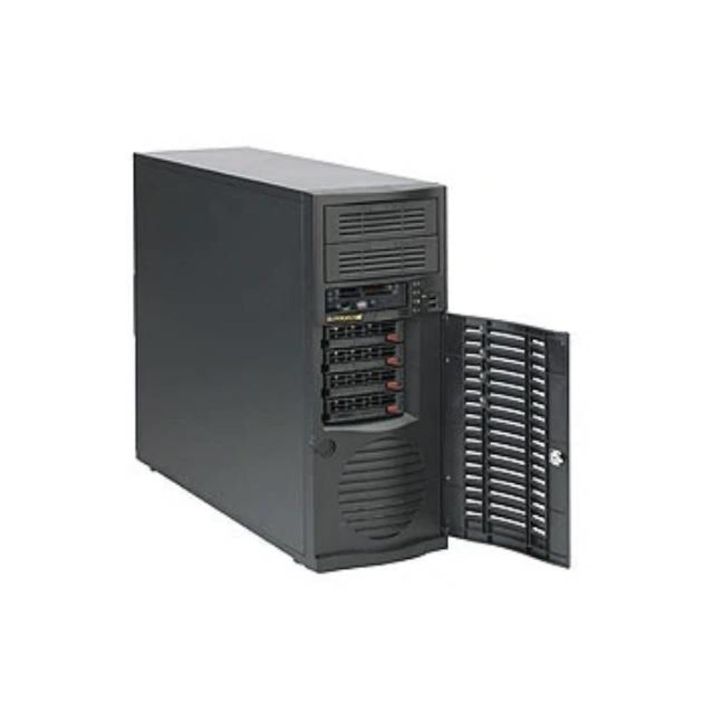 Supermicro Cse-733Tq-668B Superchassis 668W Mid-Tower Workstation Chassis Black Image 1