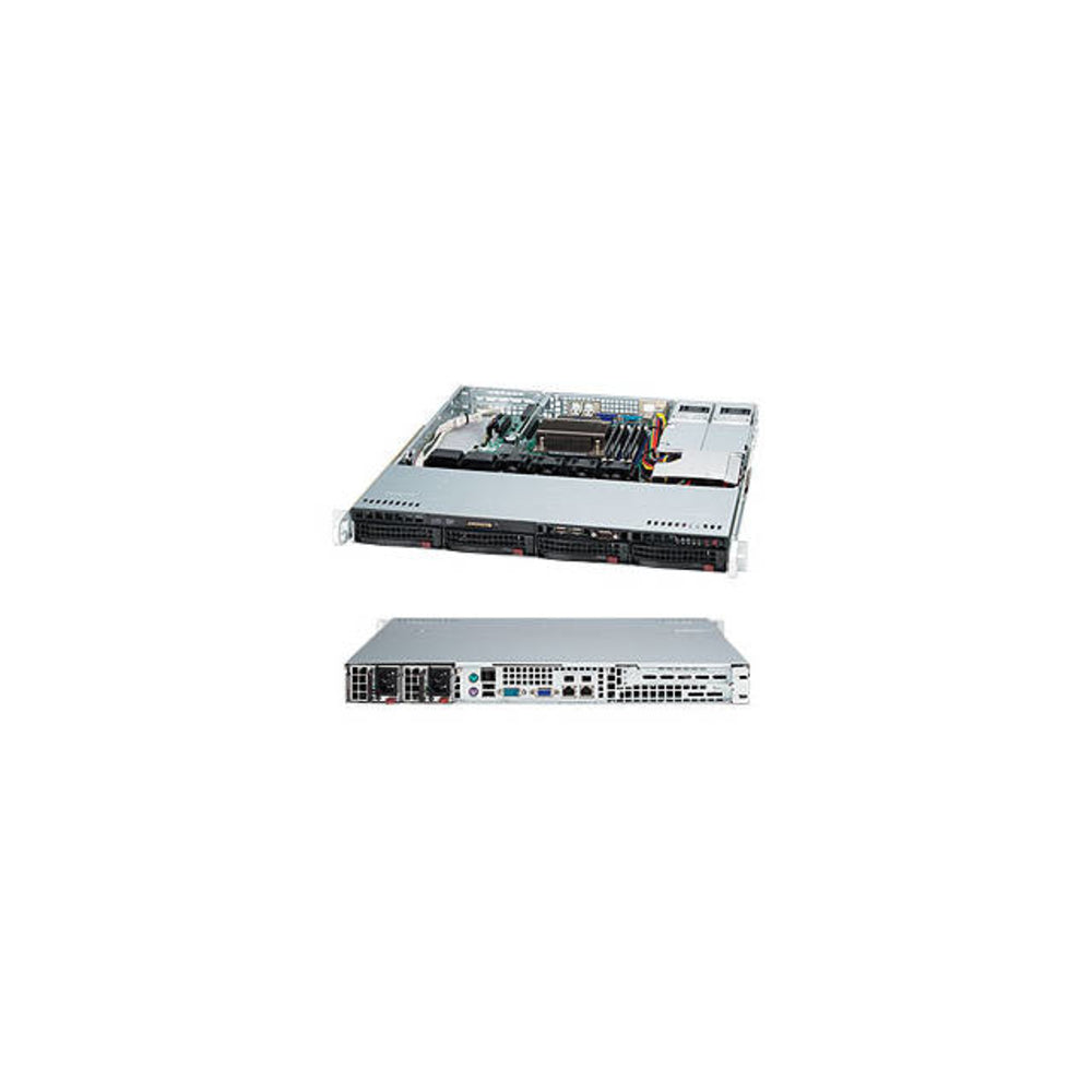 Supermicro CSE-813MFTQC-R407CB 1U SAS SATA Chassis 4x3.5 Hotswap 400W Image 1