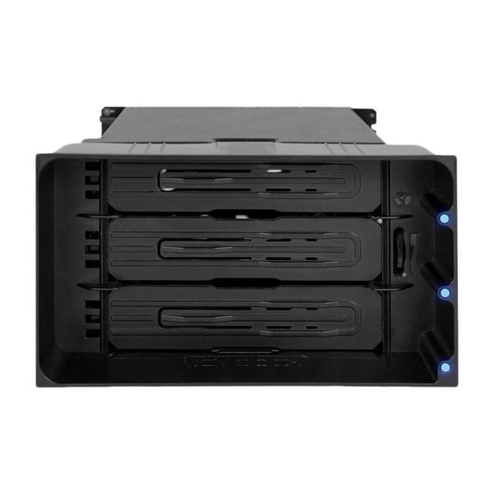 Icy Dock Mb830Sp-B Flexidock Tray-Less 3 Bay Removable 3.5-Inch Sata/Sas Hard Image 1