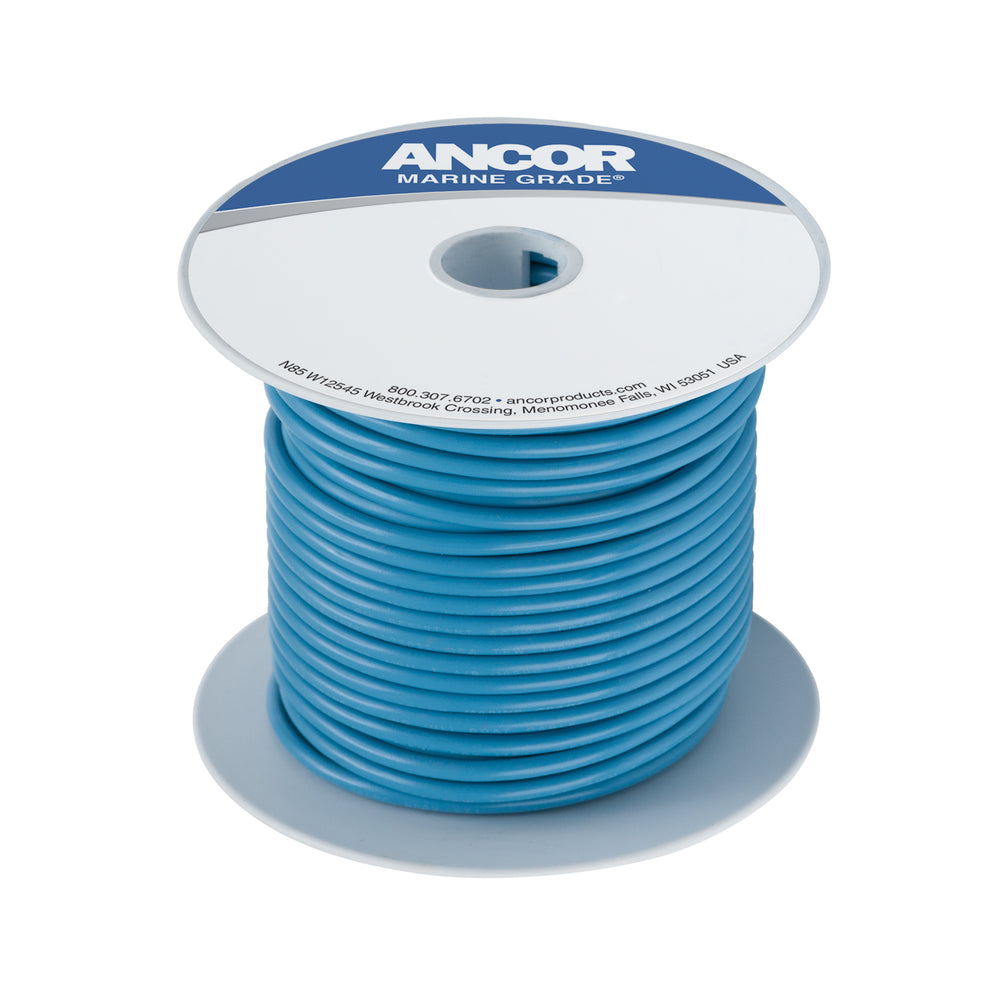Ancor 101910 Light Blue 16 AWG 100" Tinned Copper Wire Image 1