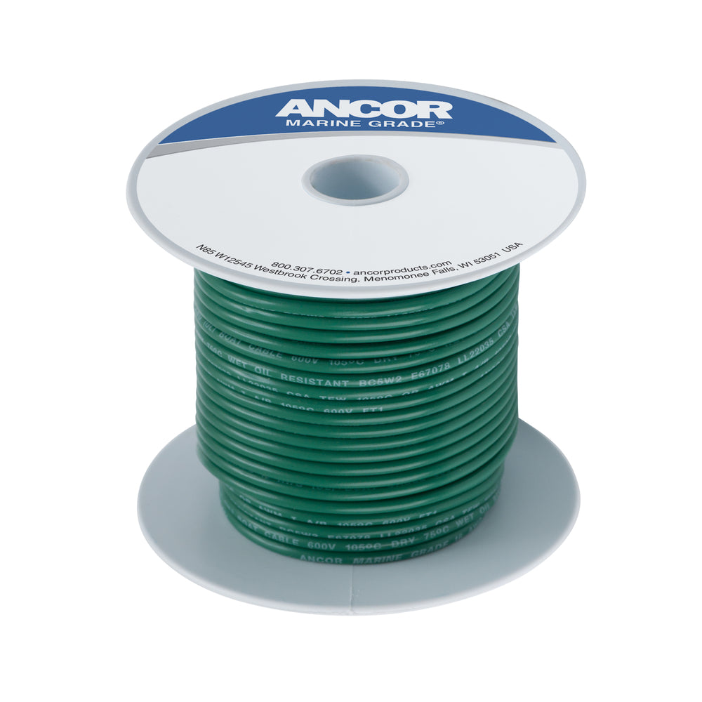 Ancor 111310 8 Green 100' Spool Tinned Copper Image 1