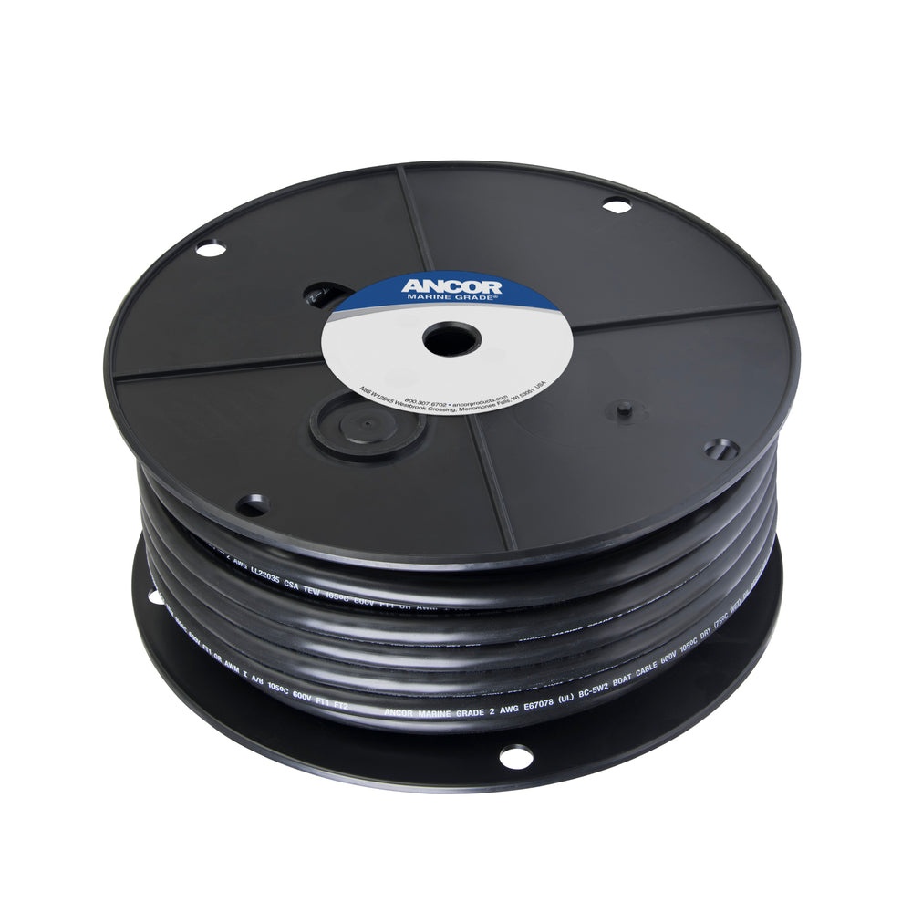 ANCOR 114002 Tinned Copper Battery Cable 2 Awg Image 1