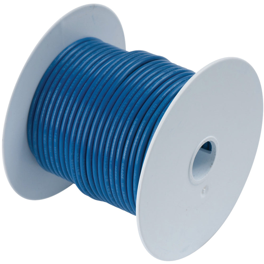Ancor 182103 Dark Blue 16 AWG Tinned Copper Wire - 25" Image 1