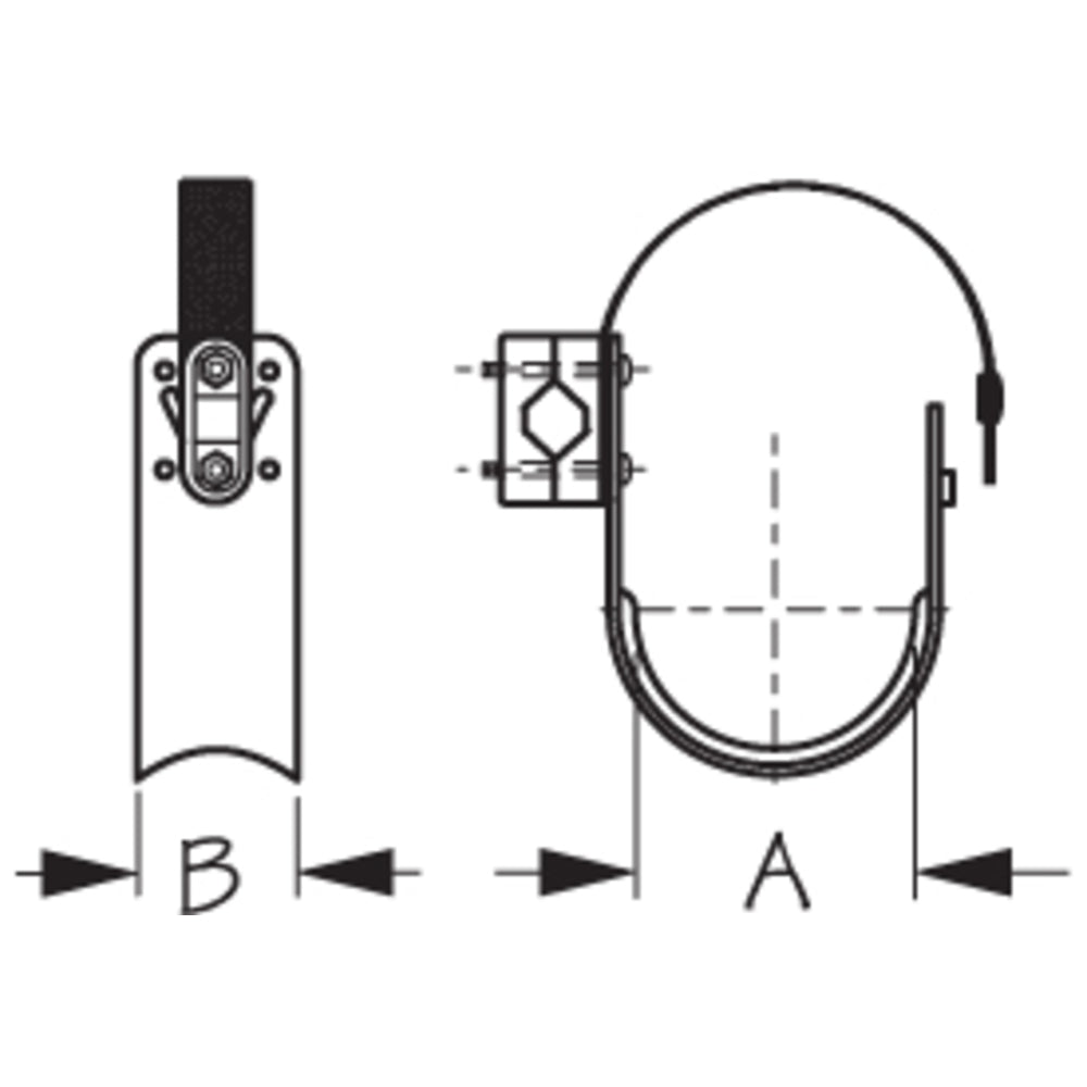 Sea-Dog Line 327130-1 Rail Mount Aluminum Ring Buoy