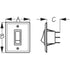 Sea Dog Marine 403020-1 Double Gang Wall Switch Stainless Steel