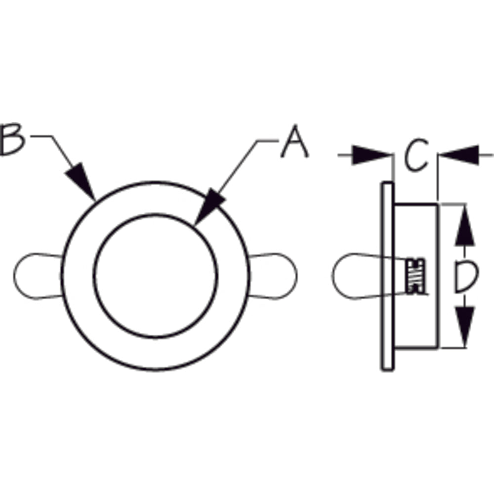 Sea-Dog 404332-3 Led Overhead Light 2-7/16" Brushed Finish 60 Lumens Frosted