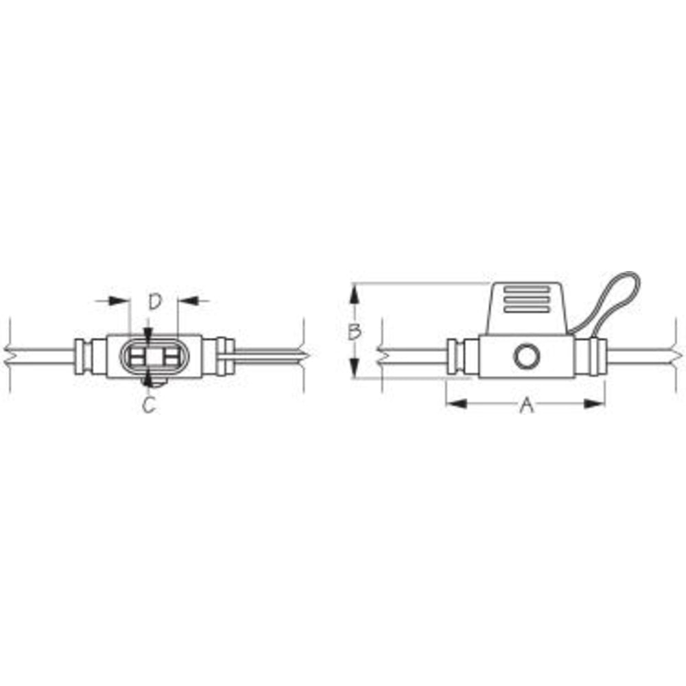 Sea-Dog Marine 445097-1 Inline Fuse Holder with LED Indicator - ATM Mini Style
