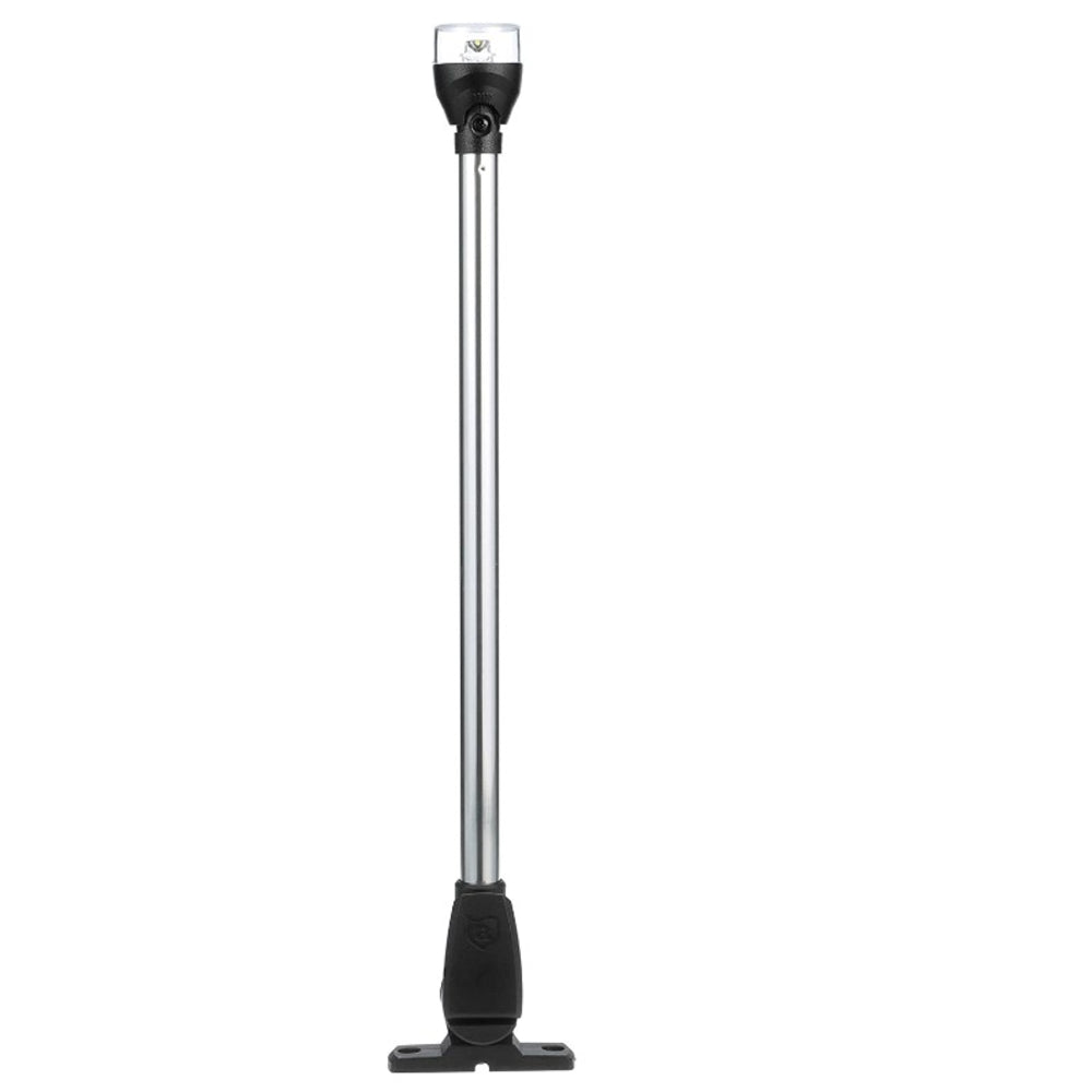Attwood Marine 5551-Pa20-7 Lightarmor All-Around Light 20" Aluminum Pole Black Image 1