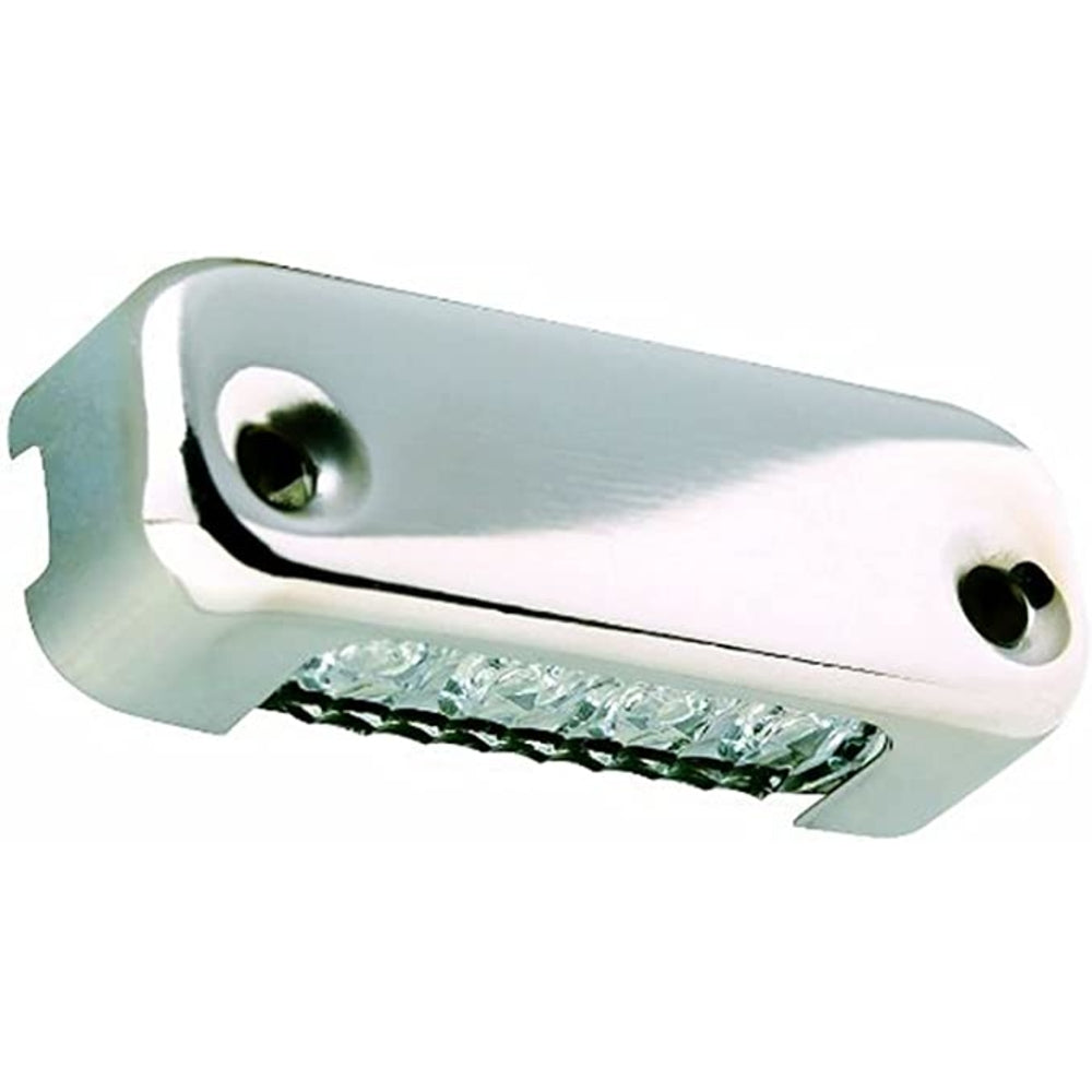 Attwood Marine Blue LED Micro Light with Stainless Steel Bezel and Vertical Mount Image 1
