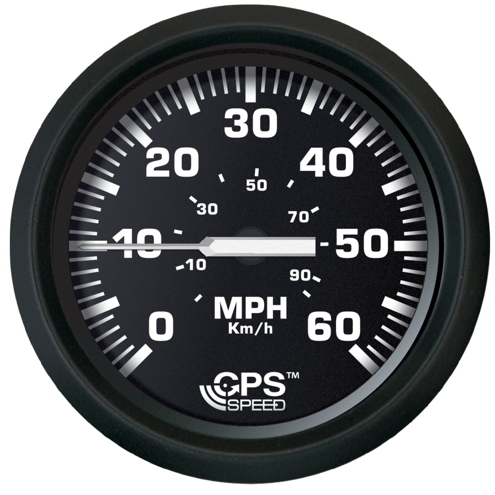 Faria Beede Instruments 32816 Euro Black 4" Speedometer 60Mph -Gps Image 1