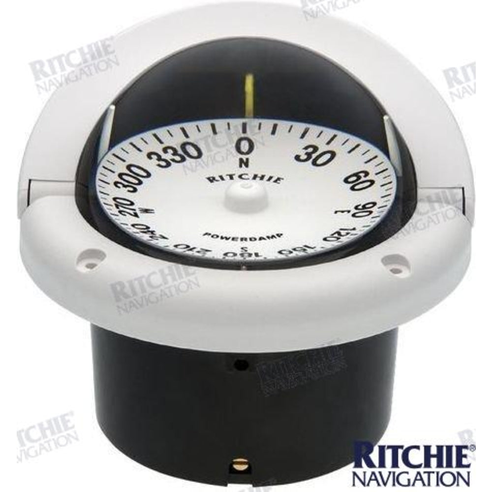 Ritchie Navigation HF742W Compass Helmsman Flush Opn Wht Image 1