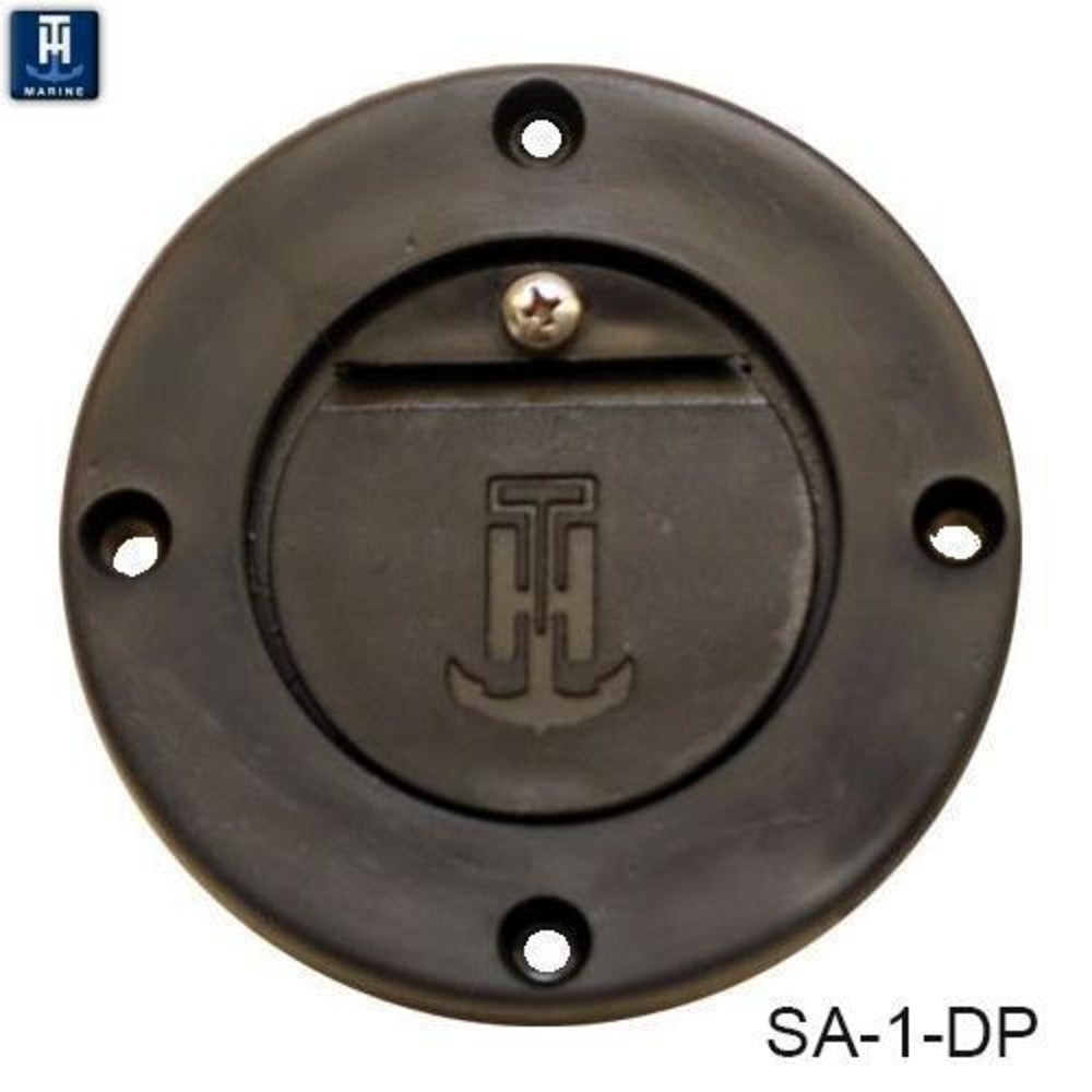 T-H MARINE SA-1-DP Black Scupper Adapter Image 1
