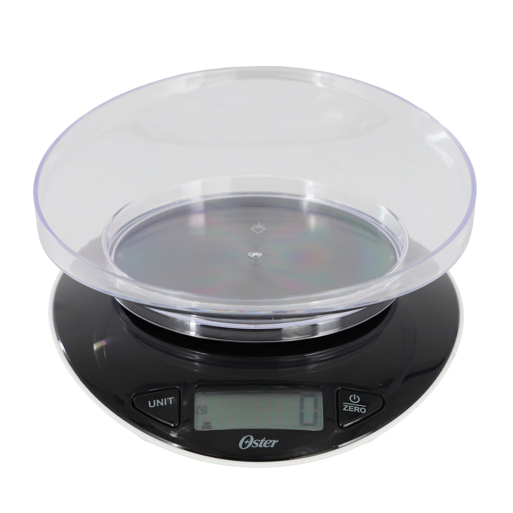 Oster 141108.02 Lydell Digital Kitchen Scale with Bowl - Black Image 1