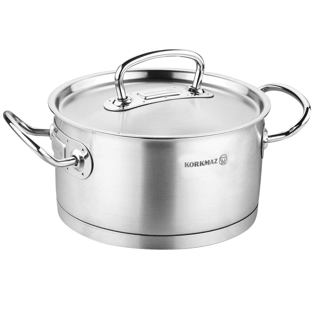 Korkmaz A1168 Proline 1.5L Stainless Steel Low Casserole Image 1