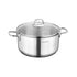 Korkmaz A1656 Perla 4L Stainless Steel Casserole with Lid Image 1