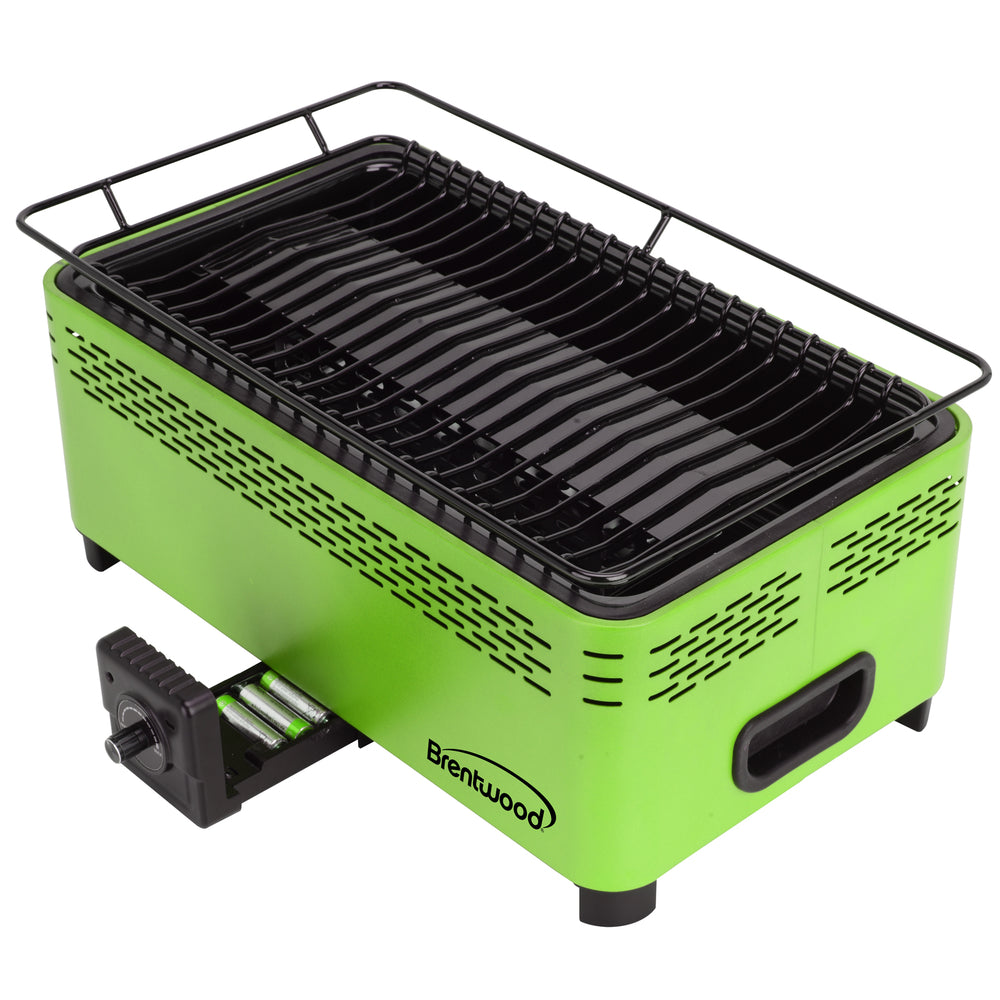 brentwood BBF-31G Portable BBQ Non-Stick Smokeless Green Image 1