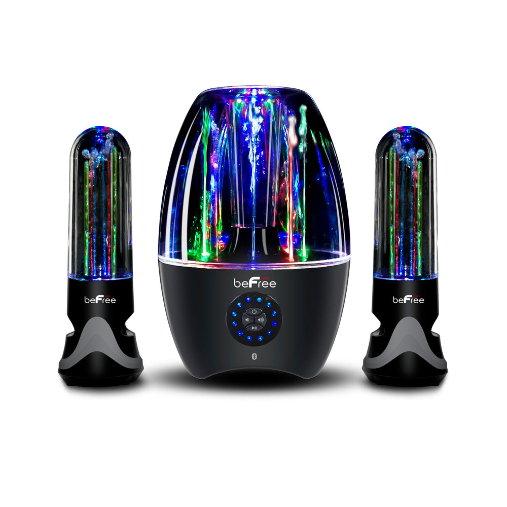 BeFree Sound BFS-33X-RB 2.1 Channel Wireless Multimedia LED Dancing Water Image 1
