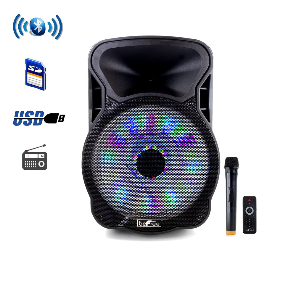Befree Sound Bfs-5800 15 Inch Bluetooth Rechargeable Party Speaker Illuminating Image 1