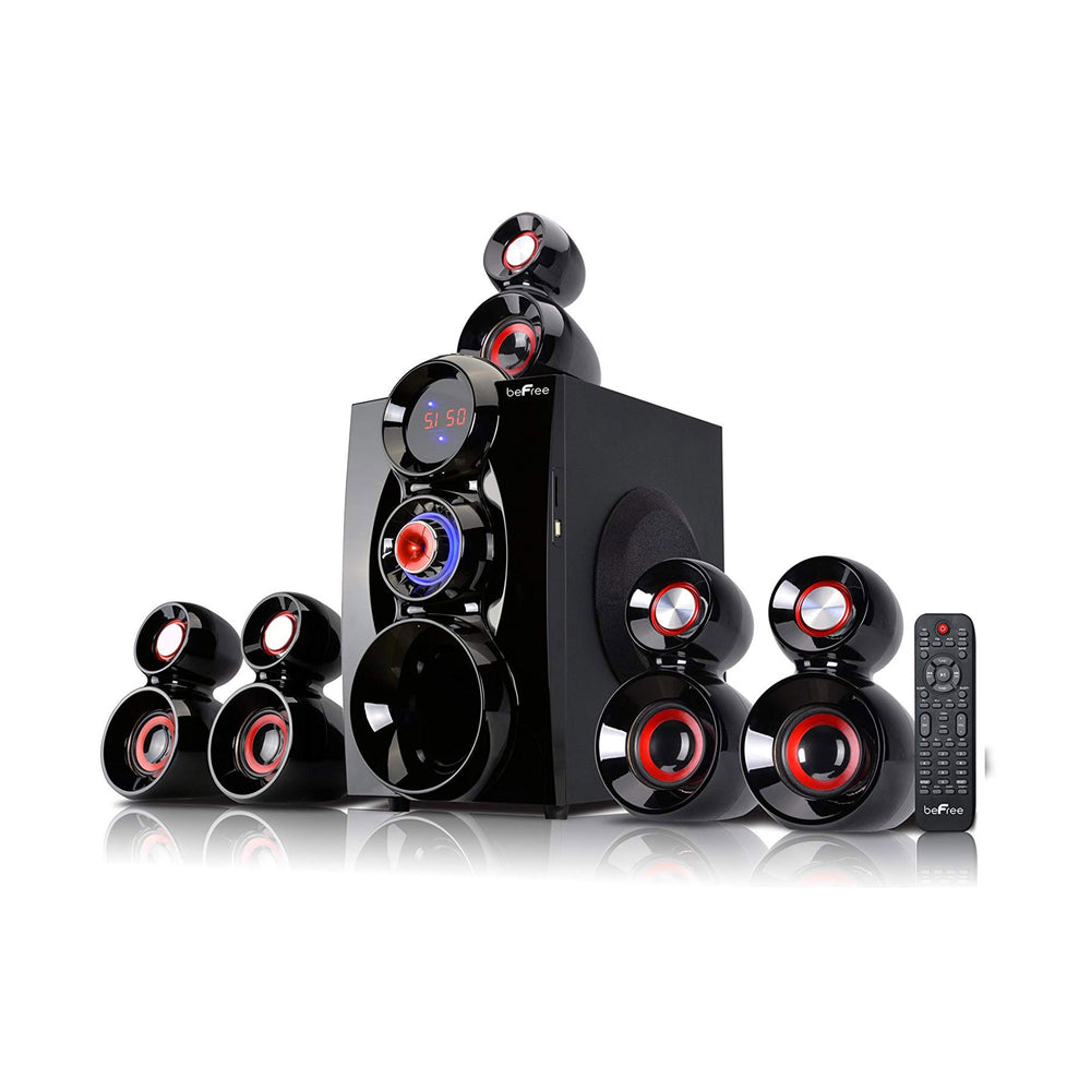 Befree Sound Bfs-600-Rb 5.1 Channel Surround Bluetooth Speaker System- Red Image 1