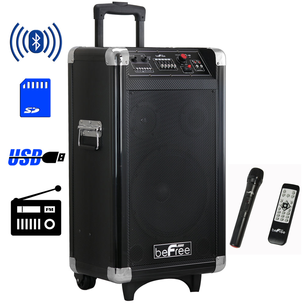 Befree Sound BFS-60L-RB Portable Bluetooth PA Speaker - 10 Inch Image 1