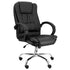 Elama Elm-F-012 Office Chair Black Faux Leather High Back Adjustable Image 1