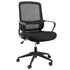Elama Elm-F-022 Mid Back Mesh & Fabric Office Chair - Black Image 1