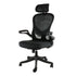 Elama Elm-F-931B Office Chair Black Mesh Fabric Adjustable Headrest Image 1