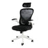 Elama Elm-F-931W Mesh & Fabric Office Chair, Adjustable High Back, White Image 1