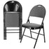 Elama Elm-J0326-G Folding Chair Set Padded Seats Gray Image 1