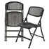 Elama Elm-L-2B Folding Chair Set - Plastic Mesh, Black Image 1