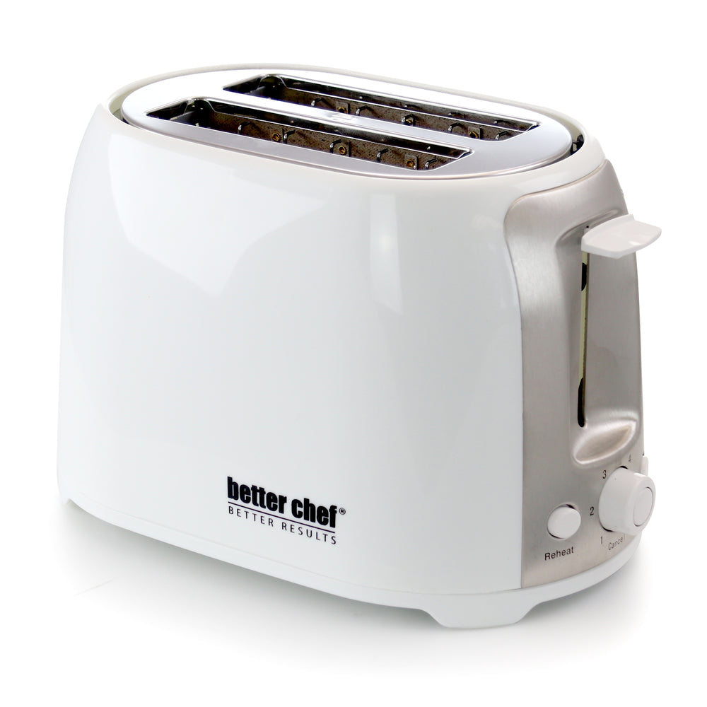 Better Chef IM-225W Wide-Slot Toaster - Cool Touch, White Image 1