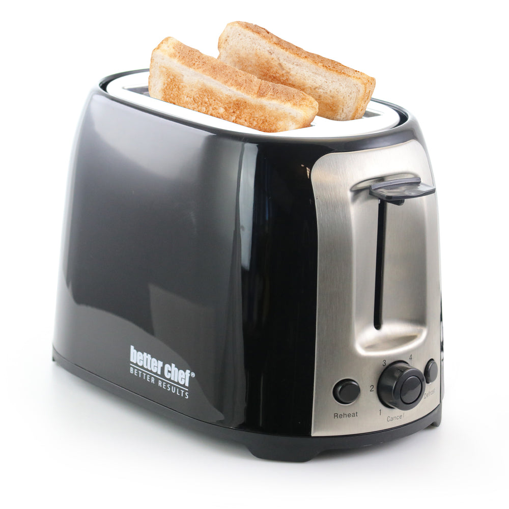 Better Chef IM-226B Wide-Slot Toaster - Cool Touch, Black Image 1