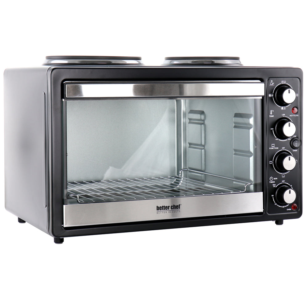 Better Chef IM-252DB Toaster Oven & Broiler with Dual Solid Element Burners Image 1